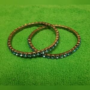💎Unbranded two stretch band rhinestone bracelets plus one extra minor damage